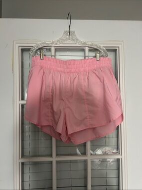 all in motion Pink Layered Hem Athletic Shorts